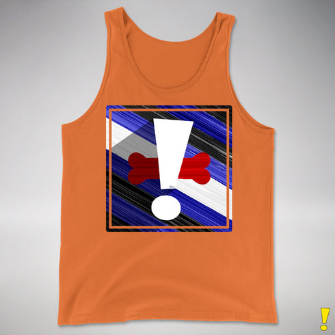 Puppy Pride Flag Exclamation Point Premium Tank Top